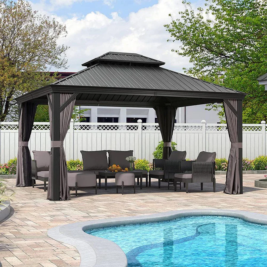 3.65M X 4.85M Hardtop Gazebo